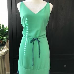Tinley Road tank dress. Size Lare. Sea foam green and teal